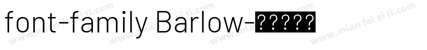 font-family Barlow字体转换